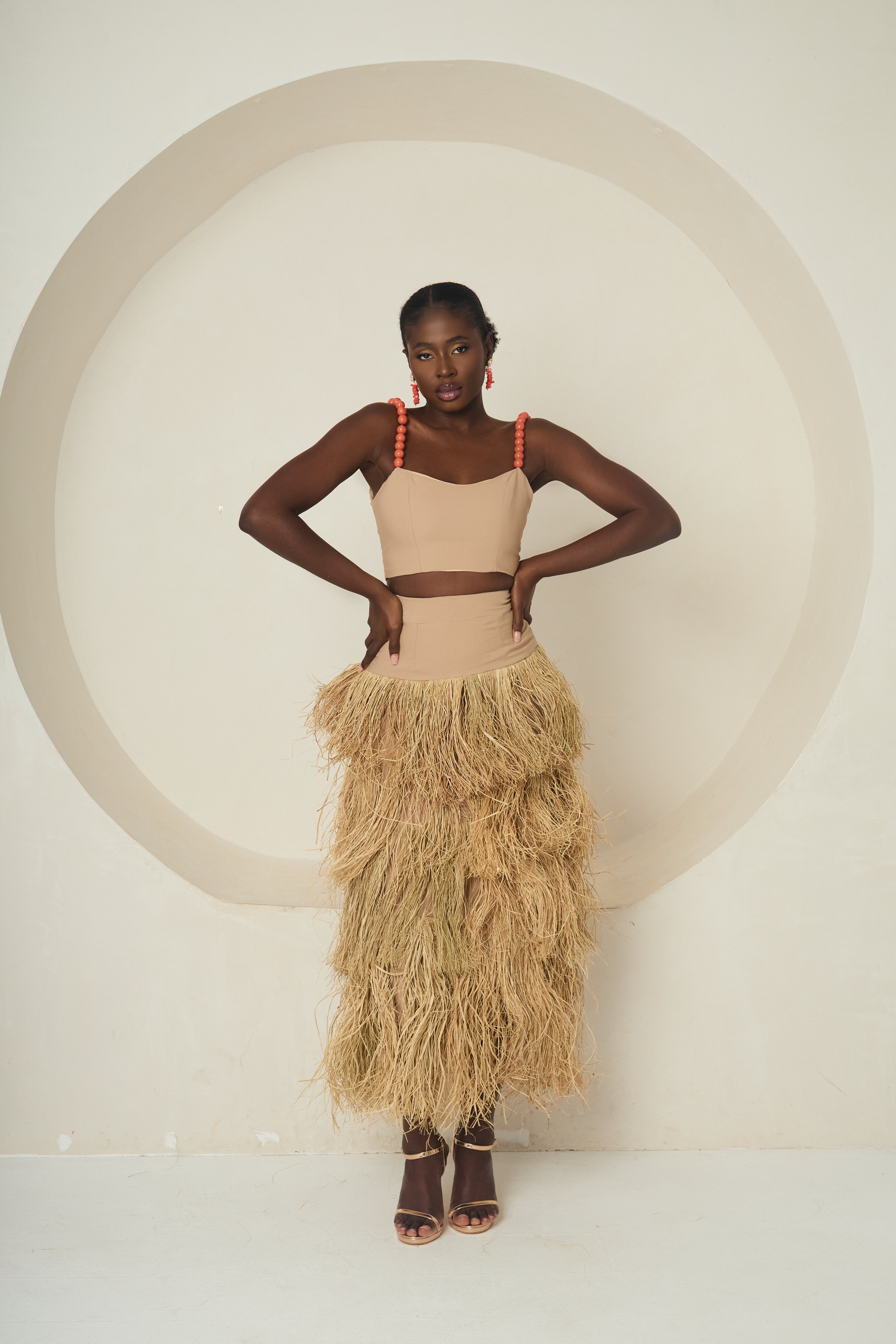 ONYEOMA (The Heritage Grass Skirt Ensemble)