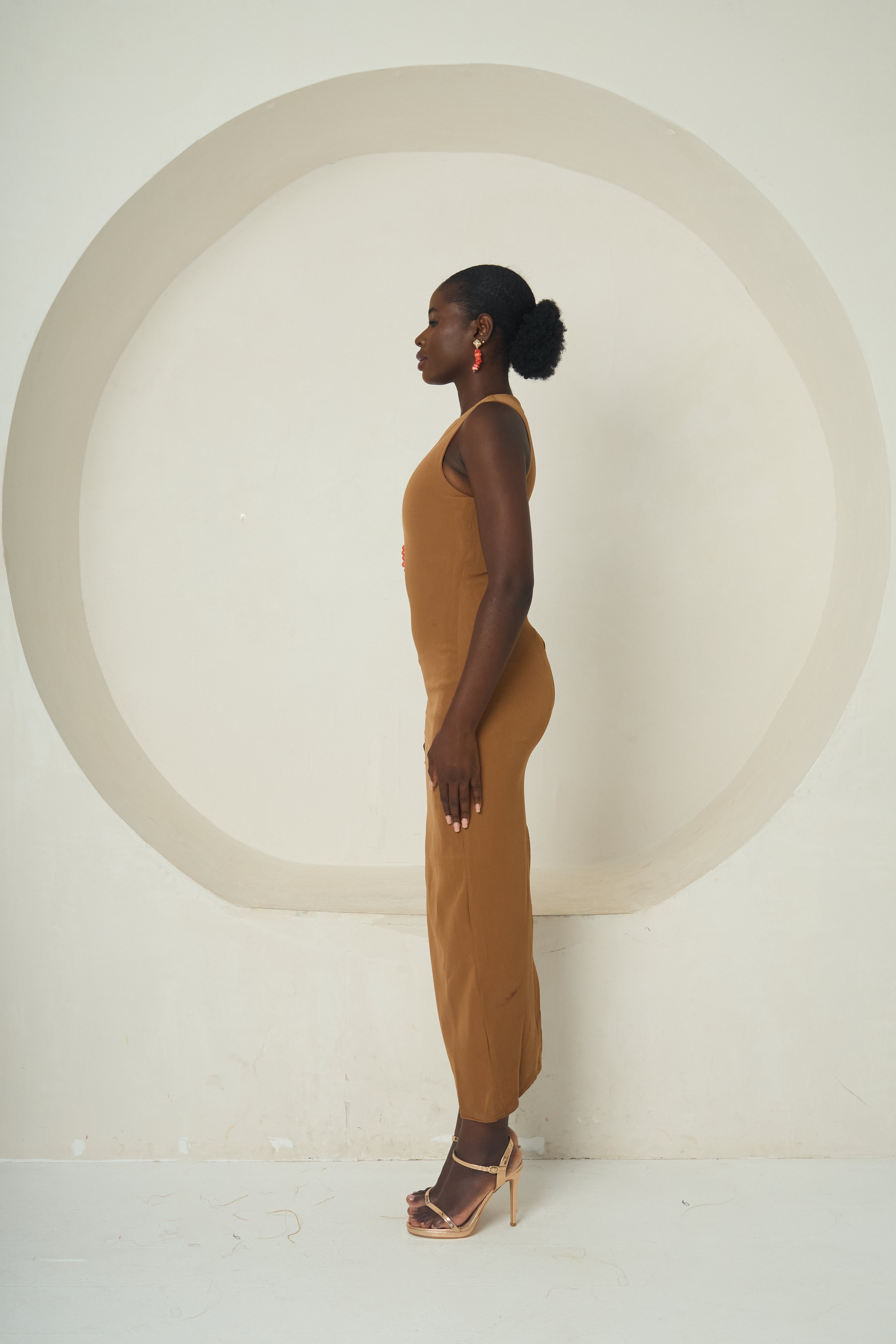 ADAORA (The Coral-Edged Cutout Dress)